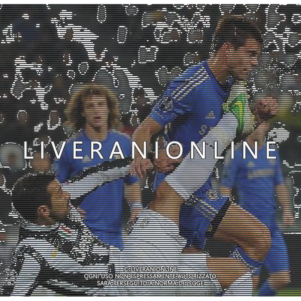 UEFA Champions League 2012/2013 Gruppo E Torino - 20.11.2012 Juventus-Chelsea Nella Foto:Calcio in faccia /Ph.Vitez-Ag. Aldo Liverani