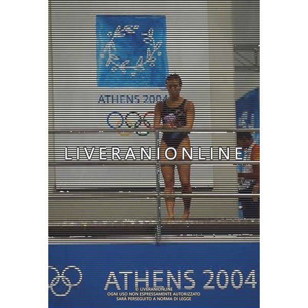 OLIMPIADI DI ATENE 20/08/2004 TUFFI PIATTAFORMA 10m NELLA FOTO TANIA CAGNOTTO FOTO MARCO LUZZANI/AG ALDO LIVERANI