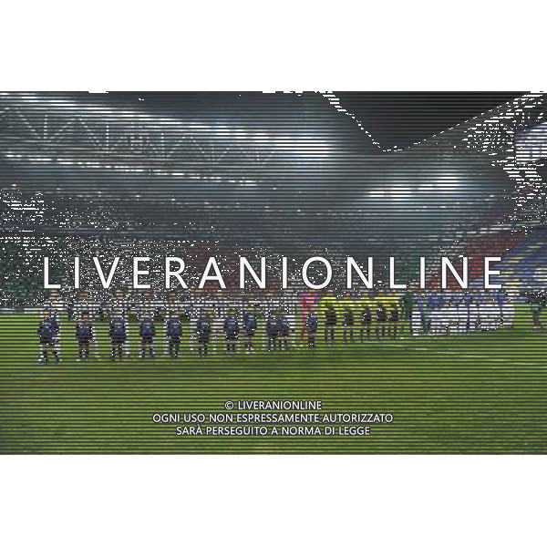 UEFA Champions League - 5¡ giornata fase a gironi Gruppo E Torino 20-11-2012 Juventus - Chelsea nella foto: le squadre schierate e la coreografia dello Juvenstus Stadium foto Roberto Garavaglia - ag. Aldo Liverani sas