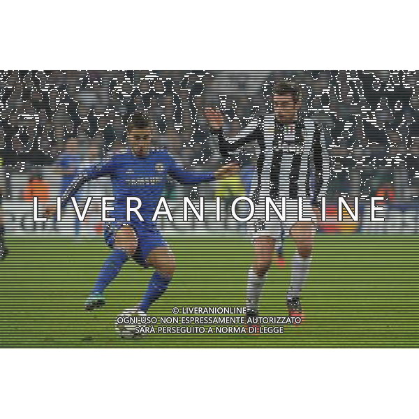 UEFA Champions League - 5¡ giornata fase a gironi Gruppo E Torino 20-11-2012 Juventus - Chelsea nella foto: Eden Hazard (Chelsea) a SX e Andrea Barzagli (Juventus) foto Roberto Garavaglia - ag. Aldo Liverani sas