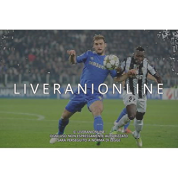 UEFA Champions League - 5¡ giornata fase a gironi Gruppo E Torino 20-11-2012 Juventus - Chelsea nella foto: Branislav Ivanovic (Chelsea) a SX e Kwadwo Asamoah (Juventus) foto Roberto Garavaglia - ag. Aldo Liverani sas