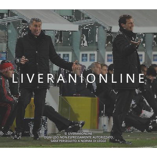 UEFA Champions League 2012/2013 Gruppo C Bruxelles- 21.11.2012 Anderlecht-Milan Nella Foto:allegri e tassotti /Ph.Vitez-Ag. Aldo Liverani