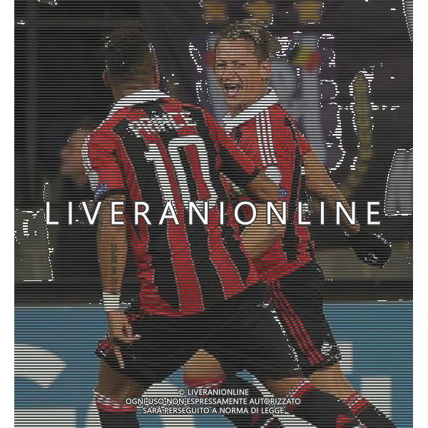 UEFA Champions League 2012/2013 Gruppo C Bruxelles- 21.11.2012 Anderlecht-Milan Nella Foto:mexes esulta /Ph.Vitez-Ag. Aldo Liverani