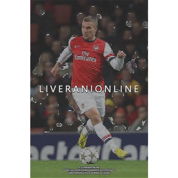 Arsenal\'s Lukas Podolski ..Football - UEFA Champions League Group B - Arsenal v Montpellier - Wednesday 21st November 2012 - Emirates Stadium - London.. AG ALDO LIVERANI S A S ONLY ITALY