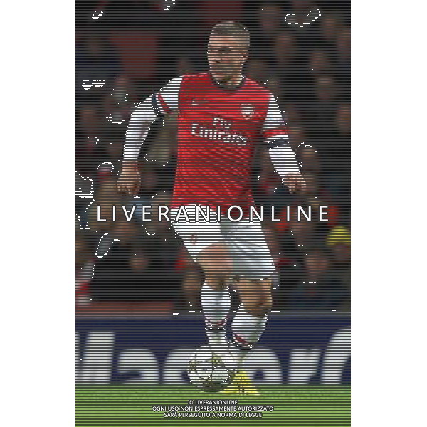 Arsenal\'s Lukas Podolski ..Football - UEFA Champions League Group B - Arsenal v Montpellier - Wednesday 21st November 2012 - Emirates Stadium - London.. AG ALDO LIVERANI S A S ONLY ITALY