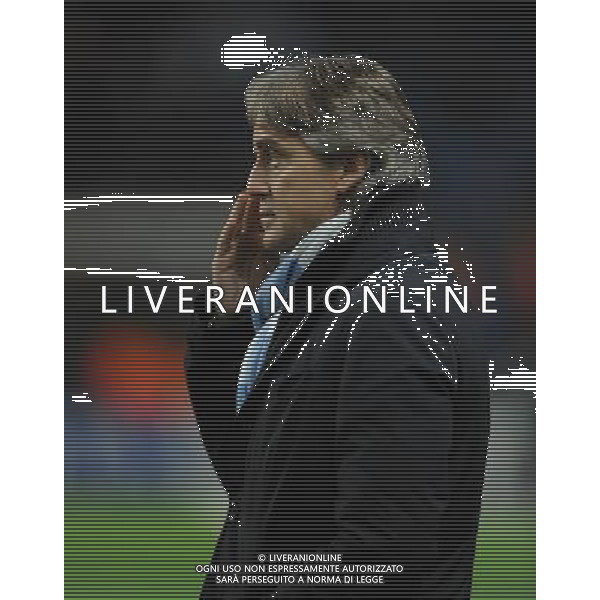 Roberto Mancini Manager Manchester City 2012/13 Manchester City v Real Madrid 21/11/12 UEFA Champions League Photo: Robin Parker Fotosports International AG ALDO LIVERANI S A S ONLY ITALY