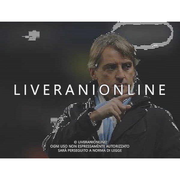 Roberto Mancini Manager Manchester City 2012/13 Manchester City v Real Madrid 21/11/12 UEFA Champions League Photo: Robin Parker Fotosports International AG ALDO LIVERANI S A S ONLY ITALY