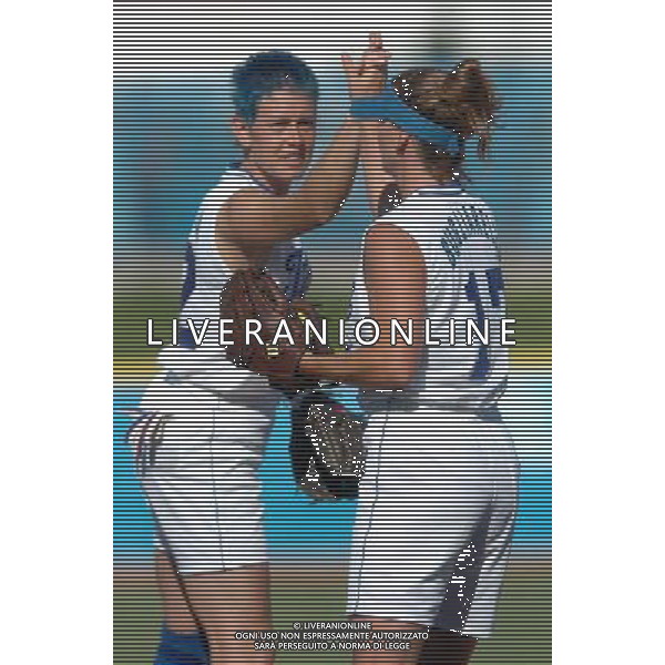 Atene 16-08-2004 Softbaal nazionale italiana nella foto bugliarello susan e gambella marta ph marco luzzani/ag aldo liverani s.a.s.