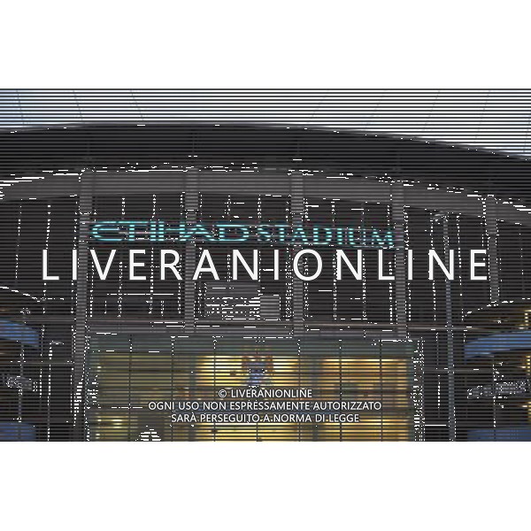 Etihad Stadium Main Entrance Manchester City 2012/13 Manchester City v Real Madrid (1-1) 21/11/12 UEFA Champions League Photo: Robin Parker Fotosports International AG ALDO LIVERANI S A S ONLY ITALY