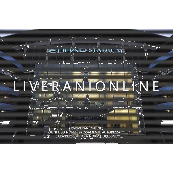 Etihad Stadium Main Entrance Manchester City 2012/13 Manchester City v Real Madrid (1-1) 21/11/12 UEFA Champions League Photo: Robin Parker Fotosports International AG ALDO LIVERANI S A S ONLY ITALY