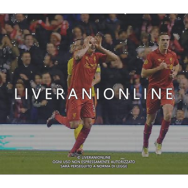 Jonjo Shelvey Celebrates scoring 1st goal Liverpool 2012/13 Liverpool V BSC Young Boys 22/11/12 The UEFA Europa League Photo: Robin Parker Fotosports International AG ALDO LIVERANI S A S ONLY ITALY