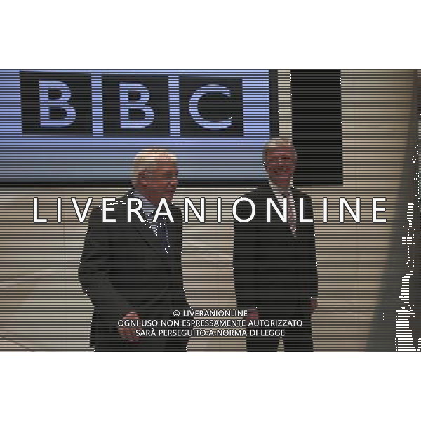 Lord Tony Hall new BBC director general (R) and BBC Trust chairman Lord Patten pose for a photograph during a photocall at BBC broadcasting house in central London 22 November 2012. The chief executive of the Royal Opera House and the BBC\'s former director of news, Tony Hall, has been appointed the corporation\'s new director general. The appointment follows the resignation of George Entwistle earlier this month after just 54 days in the job. AG ALDO LIVERANI S A S ONLY ITALY