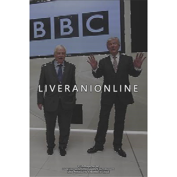 Lord Tony Hall new BBC director general (R) and BBC Trust chairman Lord Patten pose for a photograph during a photocall at BBC broadcasting house in central London 22 November 2012. The chief executive of the Royal Opera House and the BBC\'s former director of news, Tony Hall, has been appointed the corporation\'s new director general. The appointment follows the resignation of George Entwistle earlier this month after just 54 days in the job. AG ALDO LIVERANI S A S ONLY ITALY