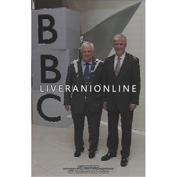 Lord Tony Hall new BBC director general (R) and BBC Trust chairman Lord Patten pose for a photograph during a photocall at BBC broadcasting house in central London 22 November 2012. The chief executive of the Royal Opera House and the BBC\'s former director of news, Tony Hall, has been appointed the corporation\'s new director general. The appointment follows the resignation of George Entwistle earlier this month after just 54 days in the job. AG ALDO LIVERANI S A S ONLY ITALY