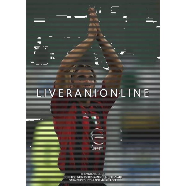 Milano Stadio di san Siro 21/08/2004 Milan - Lazio Supercoppa Italiana nella foto andriy shevchenko esultante dopo il gol del 1 - 0 foto filippo venezia/ag aldo liverani