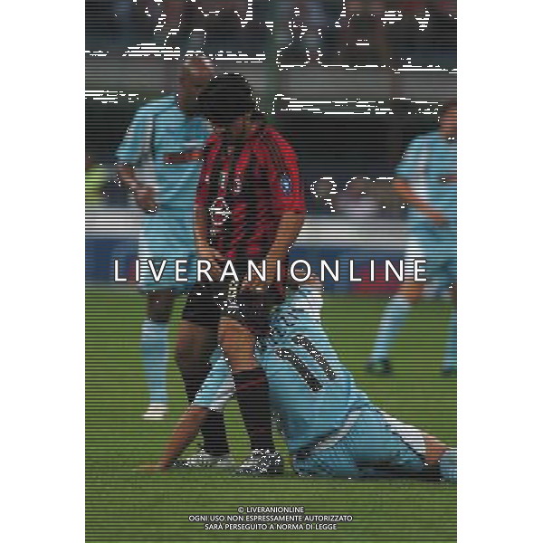 Milano Stadio di san Siro 21/08/2004 Milan - Lazio Supercoppa Italiana nella foto gennaro gattuso e muzzi roberto foto filippo venezia/ag aldo liverani