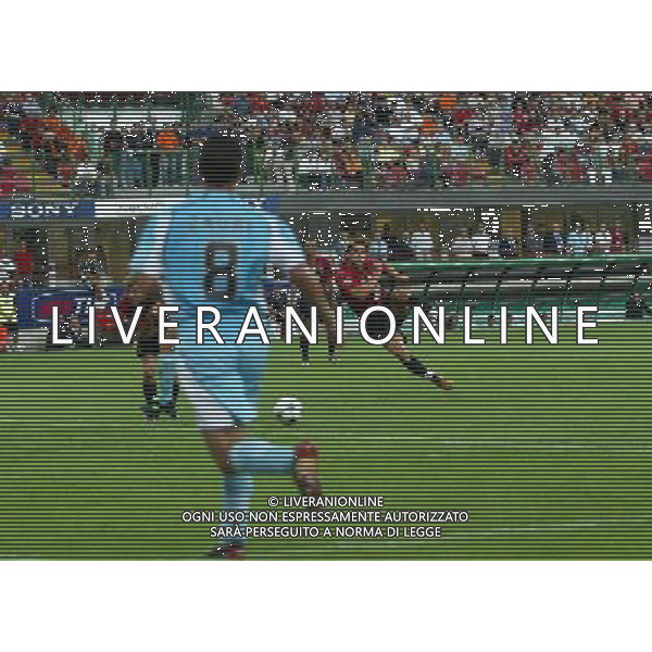 Milano Stadio di san Siro 21/08/2004 Milan - Lazio Supercoppa Italiana nella foto il primo gol di andriy shevchenko foto filippo venezia/ag aldo liverani