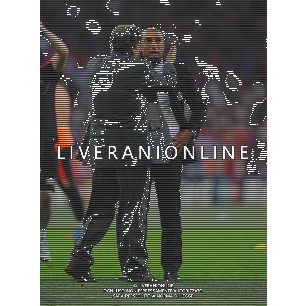 An Emotional Manager Roberto Di Matteo after the final whistle Chelsea Champions League Final 2012 Bayern Munich Vs Chelsea 19/05/12 Champions League Final 2012 Chelsea Win on Penalties AET Photo: Robin Parker Fotosports International AG ALDO LIVERANI S A S ONLY ITALY