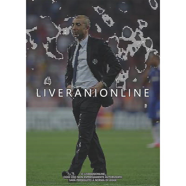 An Emotional Manager Roberto Di Matteo after the final whistle Chelsea Champions League Final 2012 Bayern Munich Vs Chelsea 19/05/12 Champions League Final 2012 Chelsea Win on Penalties AET Photo: Robin Parker Fotosports International AG ALDO LIVERANI S A S ONLY ITALY
