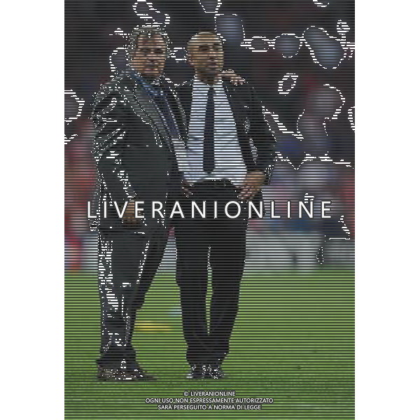 An Emotional Manager Roberto Di Matteo after the final whistle Chelsea Champions League Final 2012 Bayern Munich Vs Chelsea (1-1) AET Chelsea Win on Penalties (4-3) 19/05/12 Champions League Final 2012 Photo: Robin Parker Fotosports International AG ALDO LIVERANI S A S ONLY ITALY