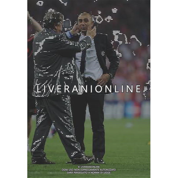 An Emotional Manager Roberto Di Matteo after the final whistle Chelsea Champions League Final 2012 Bayern Munich Vs Chelsea (1-1) AET Chelsea Win on Penalties (4-3) 19/05/12 Champions League Final 2012 Photo: Robin Parker Fotosports International AG ALDO LIVERANI S A S ONLY ITALY