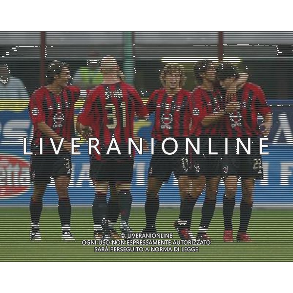 milano21/08/2004 super coppa tim 2004 milan - lazio nella foto esultanza milan 3-0 ag. aldo liverani-venezia 