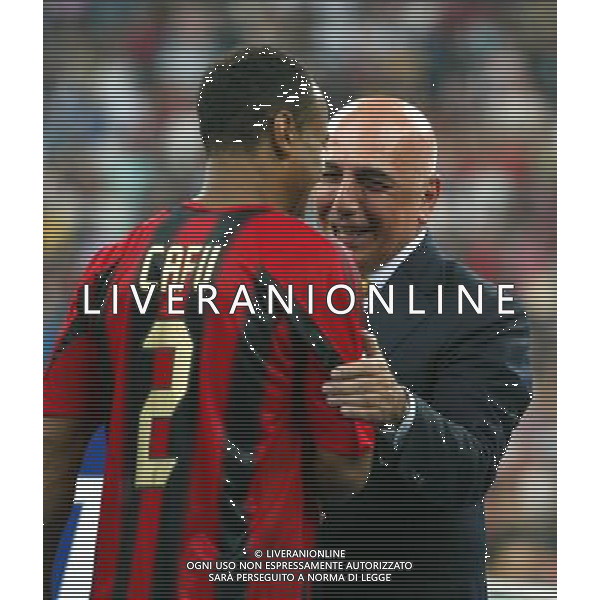 milano21/08/2004 super coppa tim 2004 milan - lazio nella foto Galliani Adriano pres. del milan ag. aldo liverani-venezia 