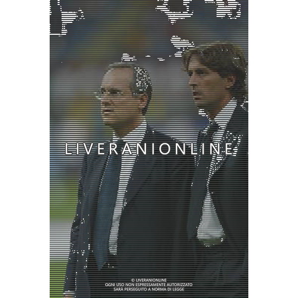 milano21/08/2004 super coppa tim 2004 milan - lazio nella foto Lotito Claudio pres. della lazio ag. aldo liverani-venezia 