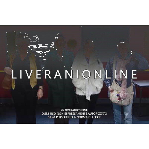 Denise Black, Amita Dhiri, Anglea Lonsdale and Sarah Smart in the theatre play \'The Pack\' at the Finsborough Theatre, London on the 27th November 2012 /AGENZIA ALDO LIVERANI SAS/ITALY ONLY - EDITORIAL USE ONLY