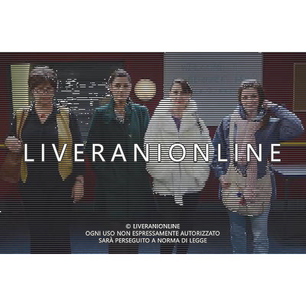 Denise Black, Amita Dhiri, Anglea Lonsdale and Sarah Smart in the theatre play \'The Pack\' at the Finsborough Theatre, London on the 27th November 2012 picture by Marc Larkin/Photoshot. /AGENZIA ALDO LIVERANI SAS/ITALY ONLY - EDITORIAL USE ONLY