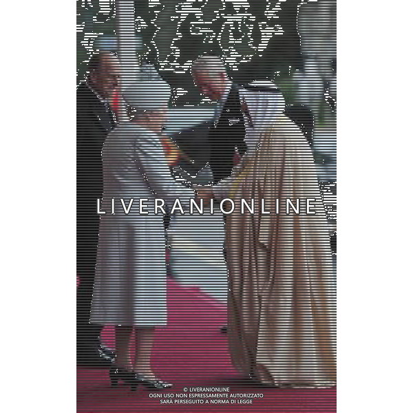 Emir of Kuwait, Sheikh Sabah al-Ahmad al-Sabah (R), is greeted by Britain\'s Queen Elizabeth II as he officially arrived in Windsor, west of London, on November 26, 2012, during his state visit to the United Kingdom. ©photoshot/AGENZIA ALDO LIVERANI SAS - ITALY ONLY - La Visita di Stato dell\'emiro dello Stato del Kuwait, alla Regina Elisabetta II d\'inghilterra al Castello di Windsor, Berkshire, Regno Unito - 27 Novembre 2012