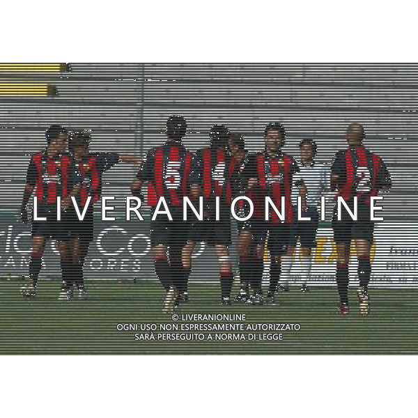 Lucca 16/08/2004 Aglianese-Lucchese Coppa Italia Nella foto: Gioia della Lucchese.* Ph Gianni Nucci/Aldo Liverani