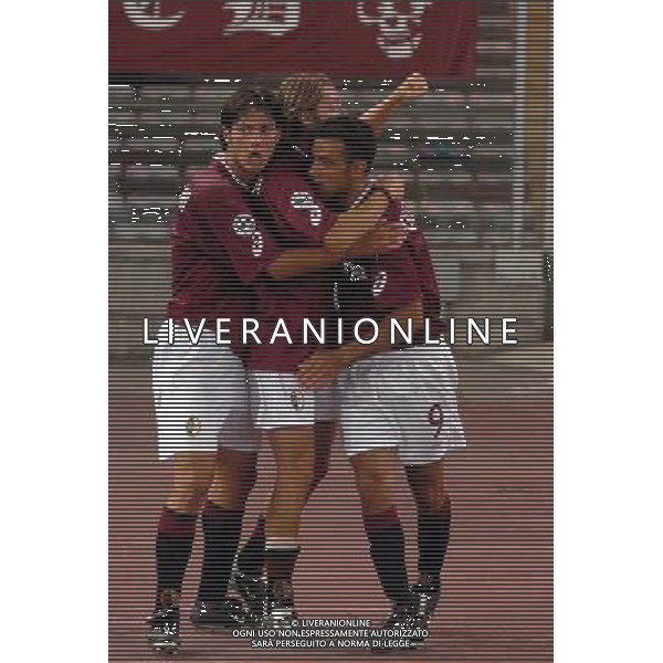 torino-empoli coppa italia tim cup 22/08/2004 nella foto esultanza dopo il gol di quagliarella foto gigi arcaini/ag aldo liverani