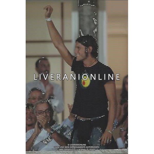livorno-ascoli coppa italia tim cup 22/08/2004 nella foto ALDO MONTANO OSPITE DEL LIVORNO CALCIO foto bizzi/ag aldo liverani