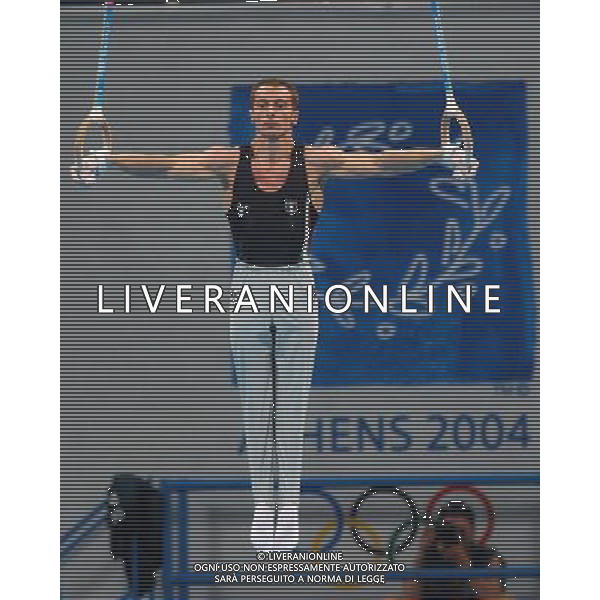 OLIMPIADI DI ATENE 22/08/2004 FINALE ANELLI NELLA FOTO JURY CHECHI MEDAGLIA DI BRONZO FOTO MARCO LUZZANI/AG ALDO LIVERANI