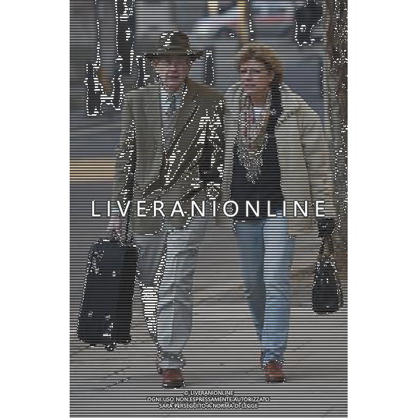 Sarah Hermitage and her husband Stewart Middleton appear at The Royal Courts of Justice in London Britain 30 November 201. Reginald Mengi claims that she has libeled him by claiming that he undertook a campaign of harrassment, that resulted in Hermitage having to leave her farm in Tanzania. ©PHOTOSHOT/Agenzia Aldo Liverani Sas - ITALY ONLY - EDITORIAL USE ONLY
