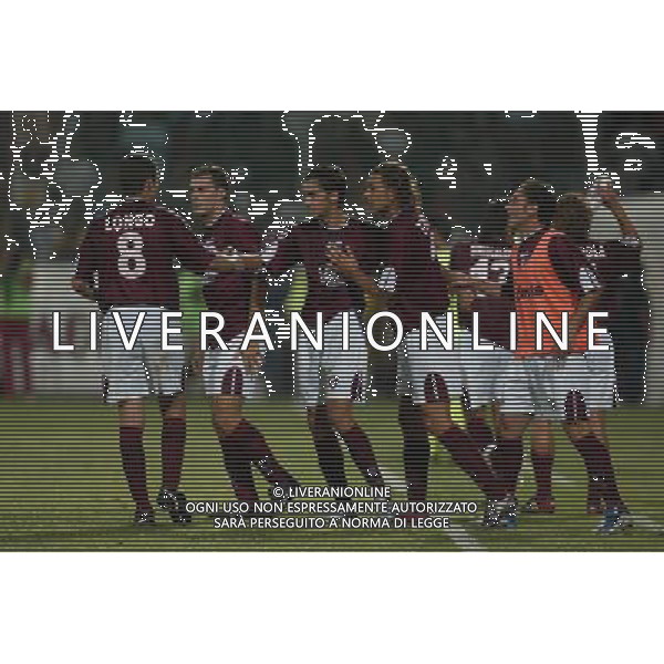 salernitana-catania coppa italia tim cup 22/08/2004 nella foto esultanza di palladino foto pecoraro/ag aldo liverani