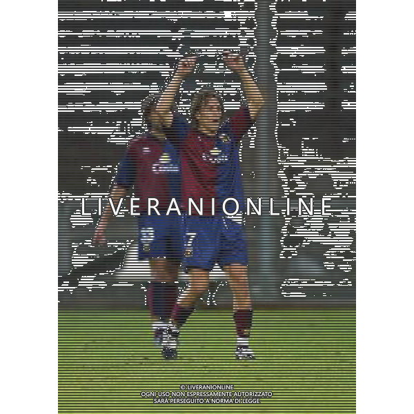 genoa 22-08-2004 coppa italia genoa-lumezzane nella foto Brevi Ezio ag. aldo liverani-venezia