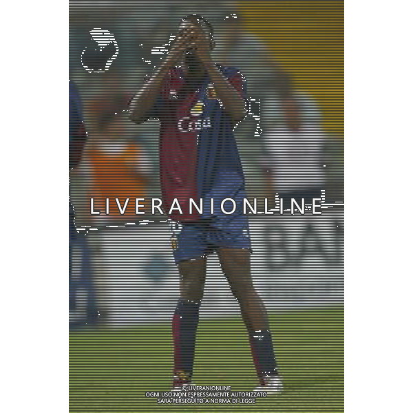genoa 22-08-2004 coppa italia genoa-lumezzane nella foto Makinwa Ayodele ag. aldo liverani-venezia