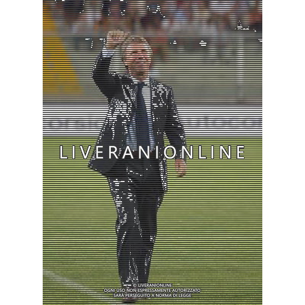 genoa 22-08-2004 coppa italia genoa-lumezzane nella foto Preziosi Enrico pres del genoa ag. aldo liverani-venezia