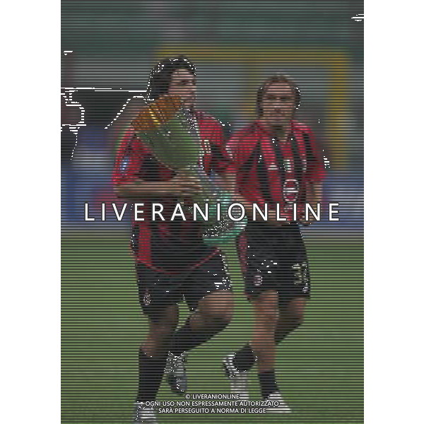 MILAN -LAZIO SUPERCOPPA ITALIANA 21/08/2004 NELLA FOTO GATTUSO GENNARO AGENZIA ALDO LIVERANI