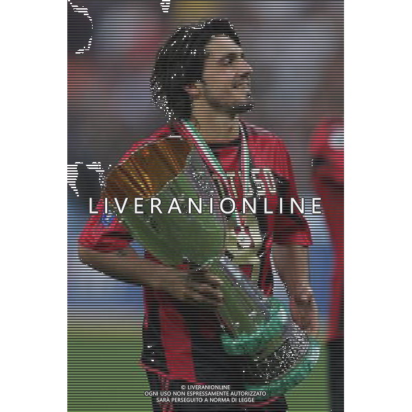 MILAN -LAZIO SUPERCOPPA ITALIANA 21/08/2004 NELLA FOTO GATTUSO GENNARO AGENZIA ALDO LIVERANI