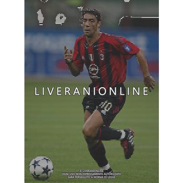 MILAN -LAZIO SUPERCOPPA ITALIANA 21/08/2004 NELLA FOTO RUI COSTA MANUEL AGENZIA ALDO LIVERANI
