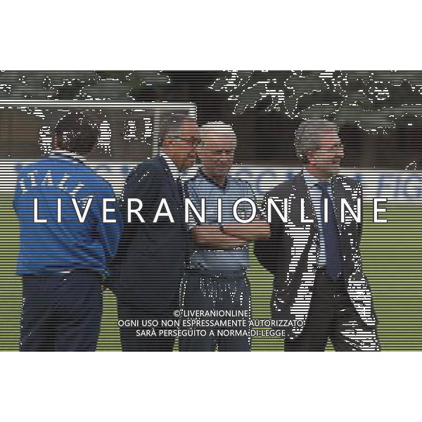 COVERCIANO 7/0/2003 ALLENAMENTO NAZIONALE ITALIANA NELLA FOTO CARRARO FRANCO-TRAPATTONI GIOVANNI FOTO ALDO LIVERANI 