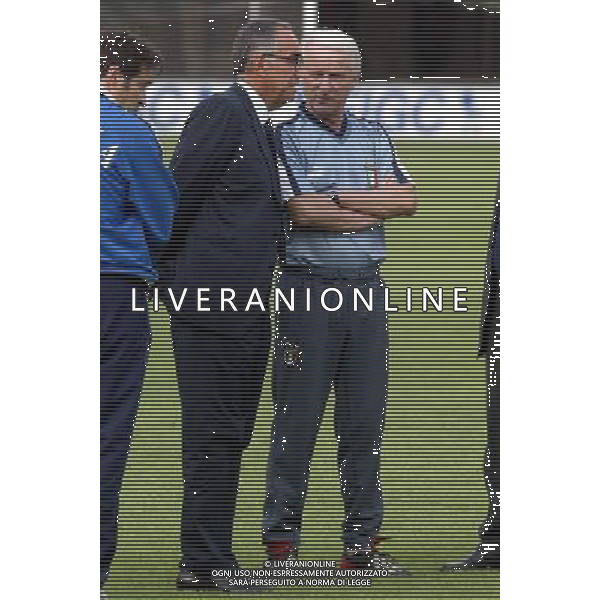 COVERCIANO 7/0/2003 ALLENAMENTO NAZIONALE ITALIANA NELLA FOTO CARRARO FRANCO-TRAPATTONI GIOVANNI FOTO ALDO LIVERANI 