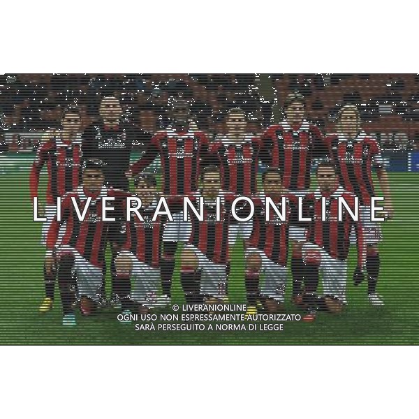 UEFA Champions League 2012/2013 Gruppo C Milano - 04.12.2012 Milan-Zenit San Pietroburgo Nella Foto:Milan Squadra Formazione /Ph.Vitez-Ag. Aldo Liverani