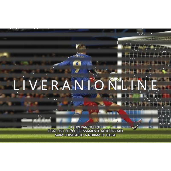 Chelsea\'s Fernando Torres scores his sides second goal 2-0 Football - UEFA Champions League Group E - Chelsea v Nordsj¾lland - Wednesday 5th December 2012 - Stamford Bridge - London © CameraSport - 43 Linden Ave. Countesthorpe. Leicester. England. LE8 5PG - Tel: +44 (0) 116 277 4147 - admin@camerasport.com - www.camerasport.com AG ALDO LIVERANI S A S ONLY ITALY