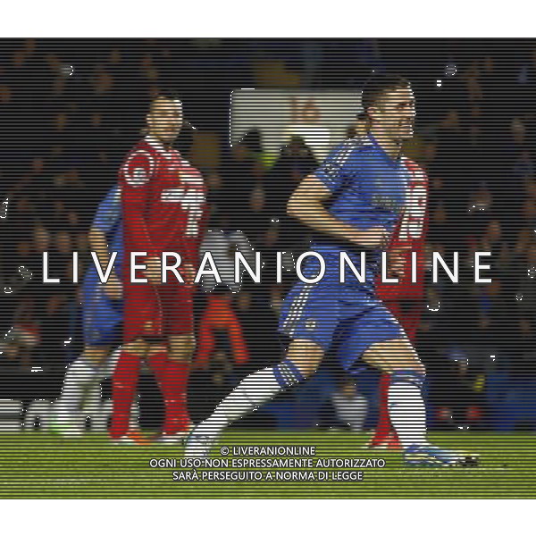 Chelsea\'s Gary Cahill celebrates scoring his sides third goal 3-1 Football - UEFA Champions League Group E - Chelsea v Nordsj¾lland - Wednesday 5th December 2012 - Stamford Bridge - London © CameraSport - 43 Linden Ave. Countesthorpe. Leicester. England. LE8 5PG - Tel: +44 (0) 116 277 4147 - admin@camerasport.com - www.camerasport.com AG ALDO LIVERANI S A S ONLY ITALY