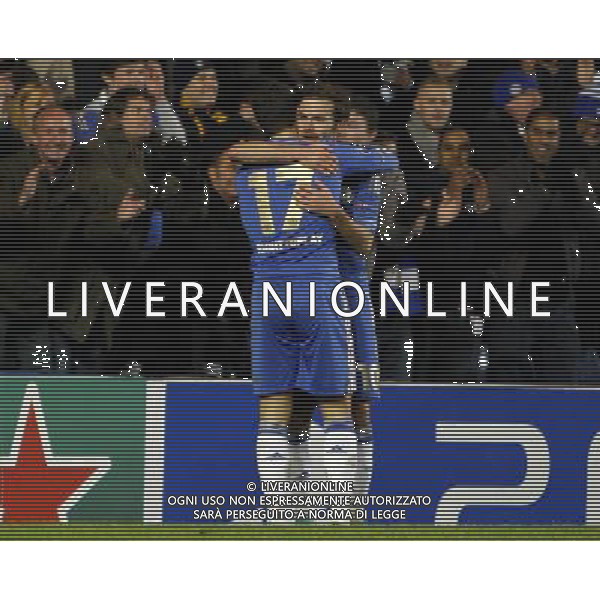 Chelsea\'s Juan Mata celebrates scoring his sides fifth goal 5-1 Football - UEFA Champions League Group E - Chelsea v Nordsj¾lland - Wednesday 5th December 2012 - Stamford Bridge - London © CameraSport - 43 Linden Ave. Countesthorpe. Leicester. England. LE8 5PG - Tel: +44 (0) 116 277 4147 - admin@camerasport.com - www.camerasport.com AG ALDO LIVERANI S A S ONLY ITALY