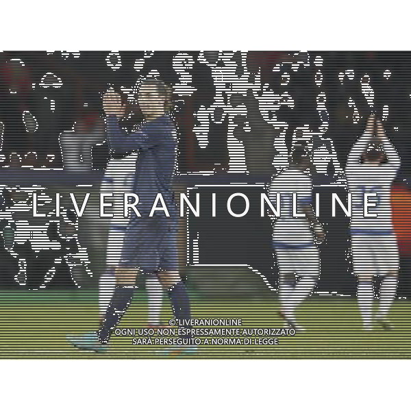 ©PHOTOPQR/LE PARISIEN/F DUGIT ; PARIS 04/12/2012 PSG - PORTO COMPTANT POUR LA LIGUE DES CHAMPIONS AU PARC DES PRINCES A PARIS (XVIe), LE 4 DECEMBRE 2012. PHOTO : joie des parisiens à la fin de la rencontre (PSG) ibrahimovic